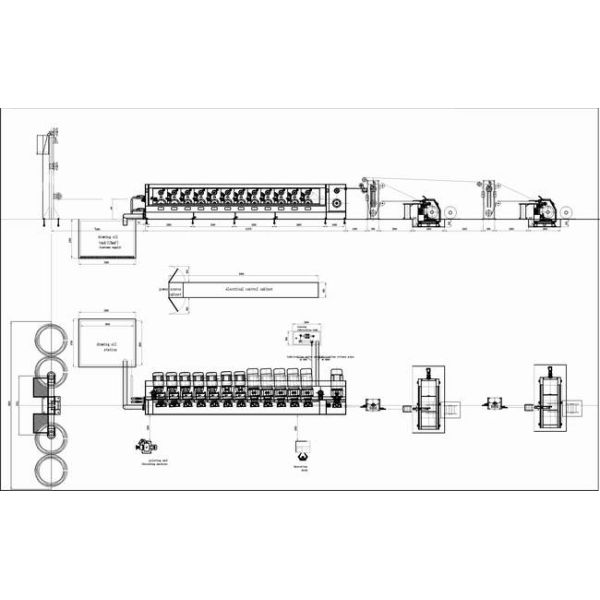 1800m/Min Cable Drawing Machine For Copper Aluminum Wire