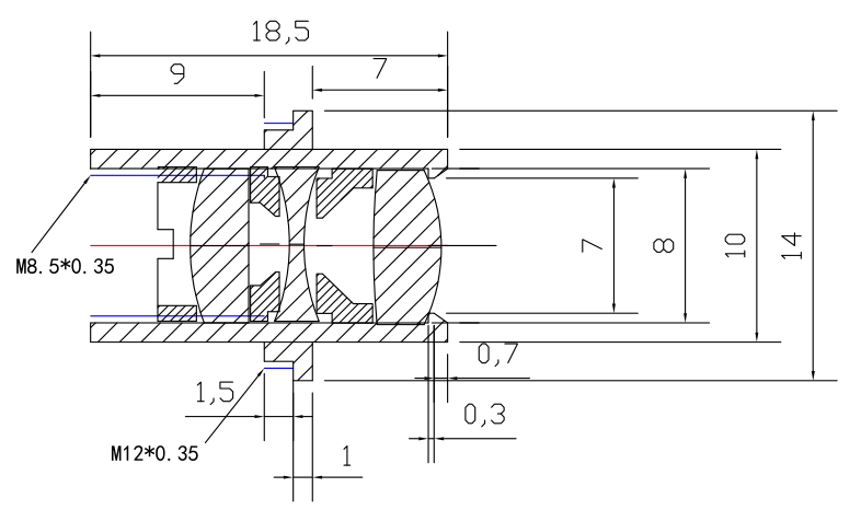 420nm To 680nm Endoscope Optical Camera Lenses Sapphire Medical