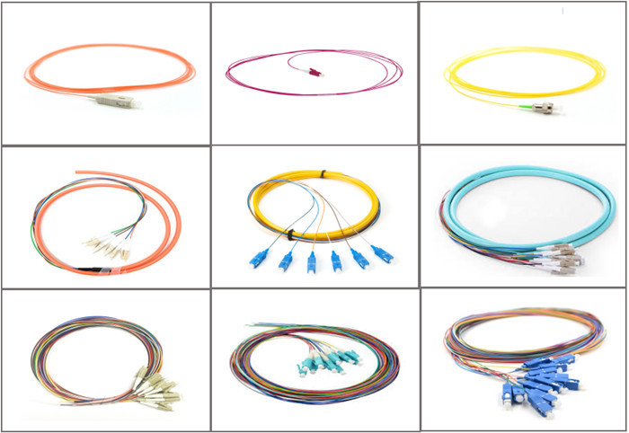 Simplex LC OS2 9/125 μm single mode fiber pigtails