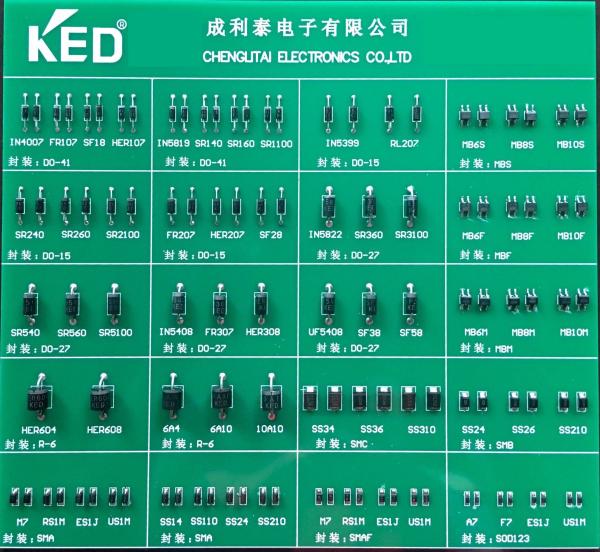 Quality High Efficiency Rectifiers Diode 1A HER101 Thru HER108 Do-41 Package for sale