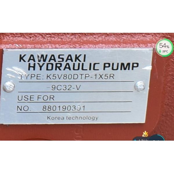 EC180 Vol Vo Excavator Hydraulic Pump K5V80DT / Excavator Spare Parts