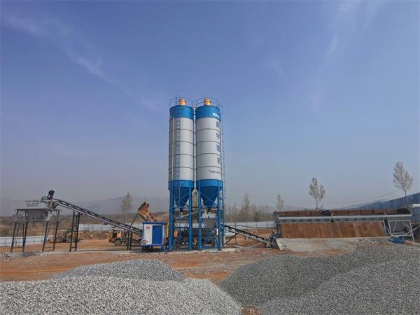 Quality Concrete Batching 50m3/H Fixed Cement Mixer Aggregate Mixing Plant for sale