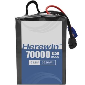 Herewin Semi-Solid State Battery 14S2P 51.8V 70000mAh With Li-Ion Lithium And LiFePO4 Chemistries