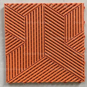 Orange Garage Gym Floor Tiles Non Slip Garage Tiles Interlocking
