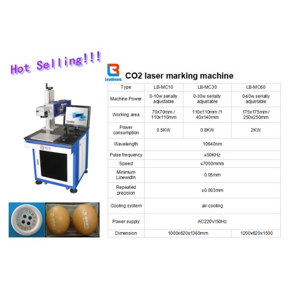 CO2 Laser Engraving Machine Support Long Time Continuous Work ± 0.003mm Precision