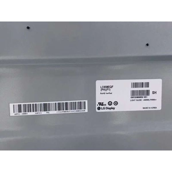 LG 65 Inch UHD 3840x2160 Pixels LCD Display with 450 cd/m² Brightness for Computer Monitor and TV LCD Screen