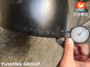 China ASTM A234 WPB Carbon Steel 90 Degree Long Radius Elbow Black Painted Fitting on sale