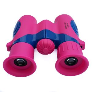 China Pink 8x21 Kids Binoculars Compact Crystal Clear View wholesale