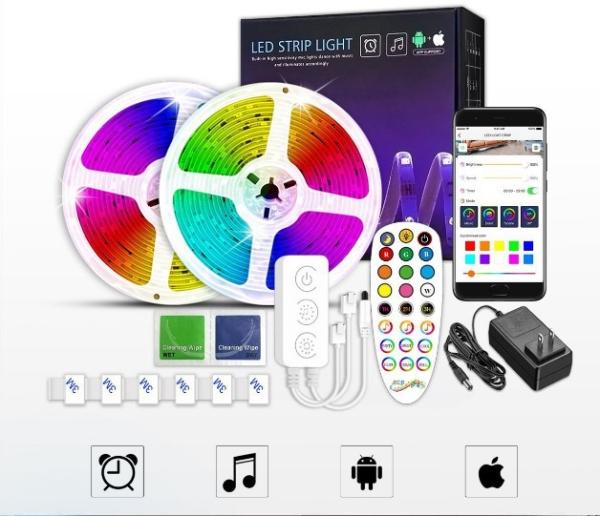 Quality Led Strip Kit Wifi Bluetooth Amazon Alexa Google Home Flexible RGB LED Strip for sale