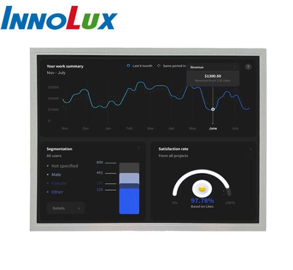 G150XNE-L02 INNOLUX LCD Screen 15 Inch TFT Display With Wide Operating
