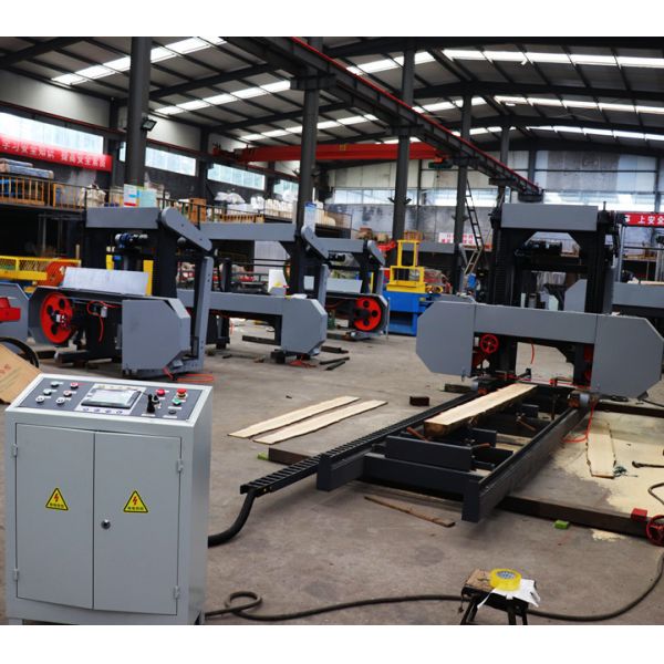 Log cutting band saw horizontal wood bandsaw mills, Hydraulic Automatic Band Saw Machine
