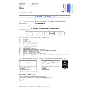Unity Hardware Ltd. Certifications