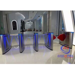 China Office Access Control Turnstiles 60cm Passage Width Flap Barrier Turnstile wholesale