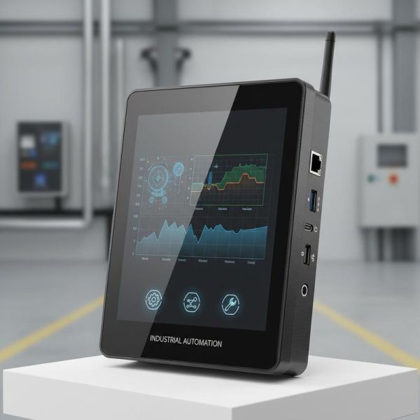 Compact Human Machine Interface Featuring Responsive Touch Screen Panel and