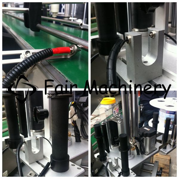 220VAC 60HZ Round Bottle Sticker Labeling Machine Flat Bottle 80PCS/min
