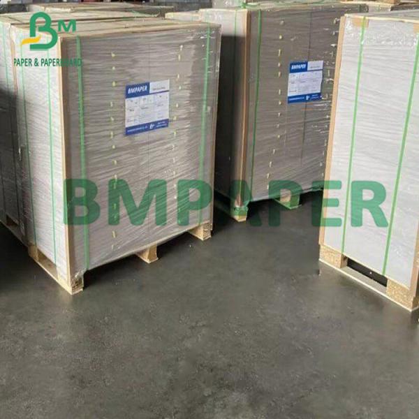 Quality Recycled Pulp 0.4mm - 2mm Thick Double Sides Grey Paper Board For Folders for sale