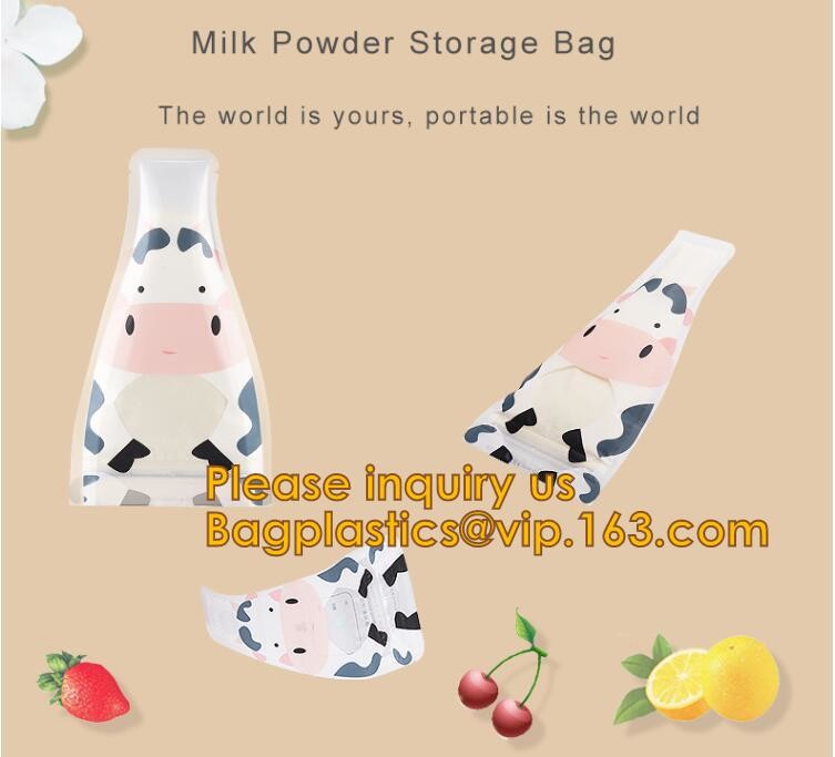 biodegradable eco-friendly FDA clear juice sealed drink pouches translucent reclosable hand held zipper plastic drinking
