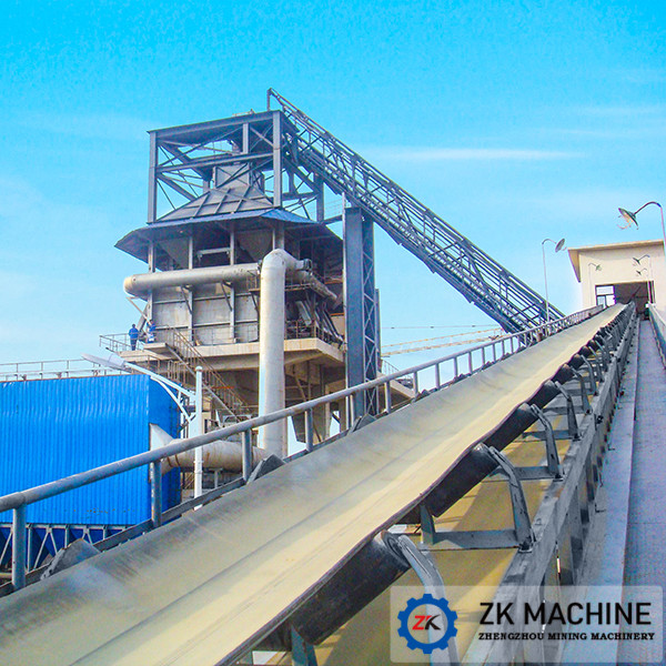 Strong Adaptability Conveying Equipment , Bulk Solid Transport Fixed Belt Conveyor