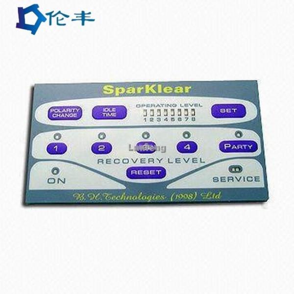 Quality Die Cut Front Control Button Membrane Switch Keyboard Pc Lexan Label Graphic Overlay for sale