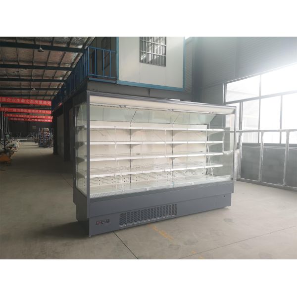 Supermarket Beverage Open Display Fridge R290 With Plug In Embraco Compressor