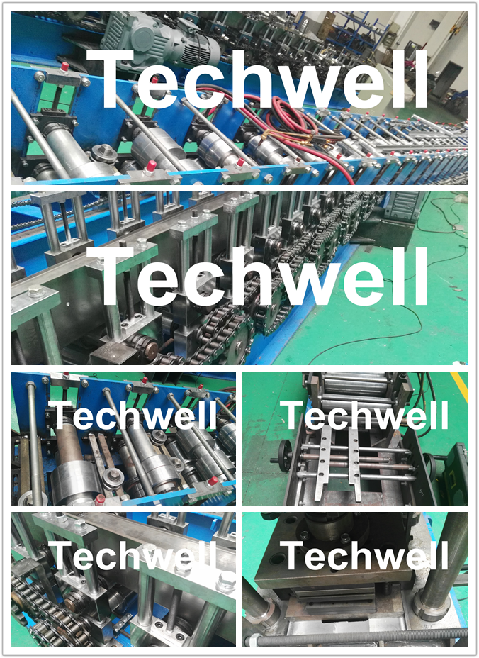 Automatic Steel Guide Rail Cold Roll Forming Machine for Making Security Door Guide Tracks