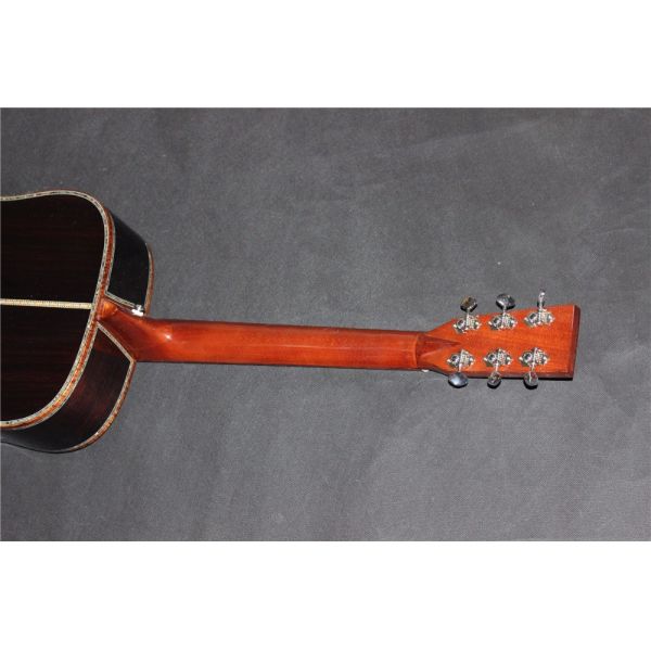Custom guitar factory Top Quality ALL Solid Spruce Top AAAA Rosewood Back & Sides Acoustic D45 guitar
