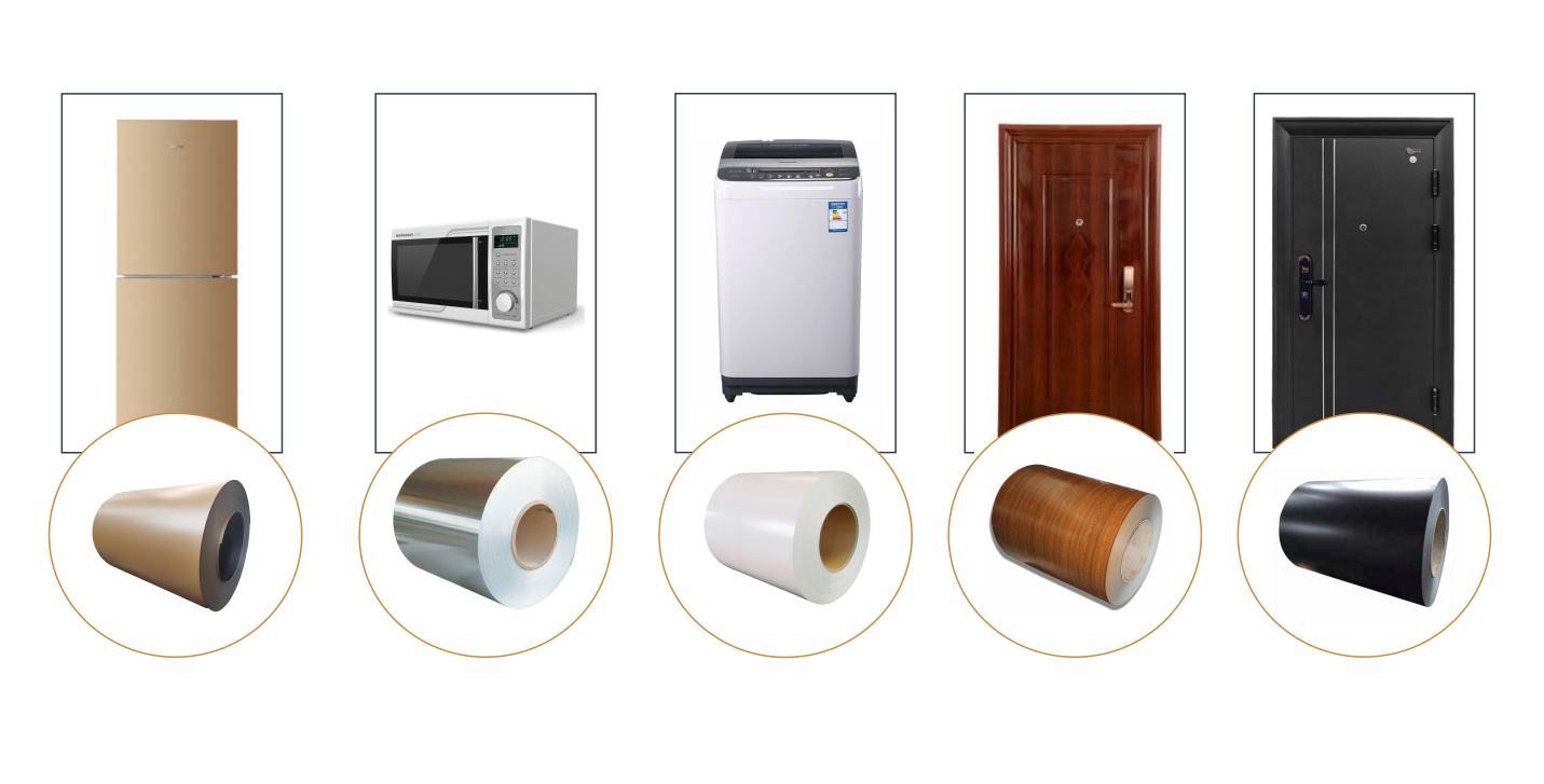 Embossed Side Color PVC Laminated Steel Sheet For Refrigerator