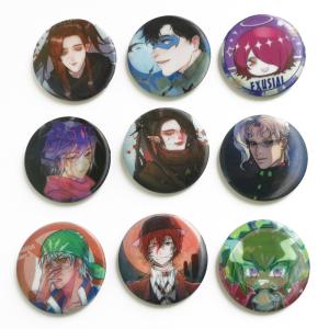 Perfect Binding 3D Lenticular Printing Service 3D Lenticular Badges Tin 35mm Button