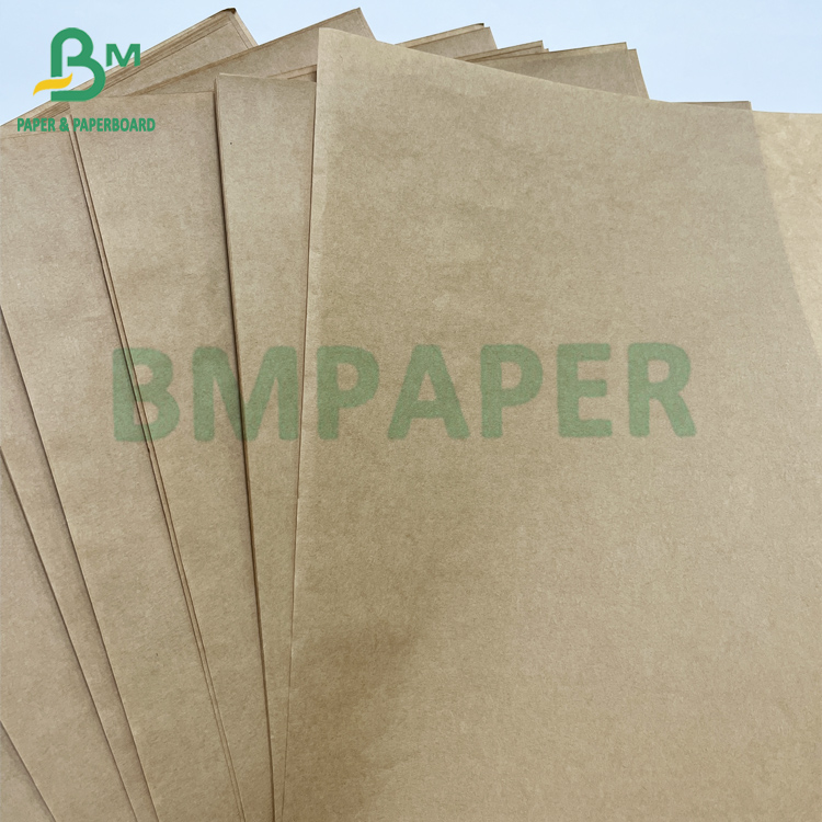 Smooth Recyclable Kraft color 45gsm 80gsm Food Packing Paper Roll