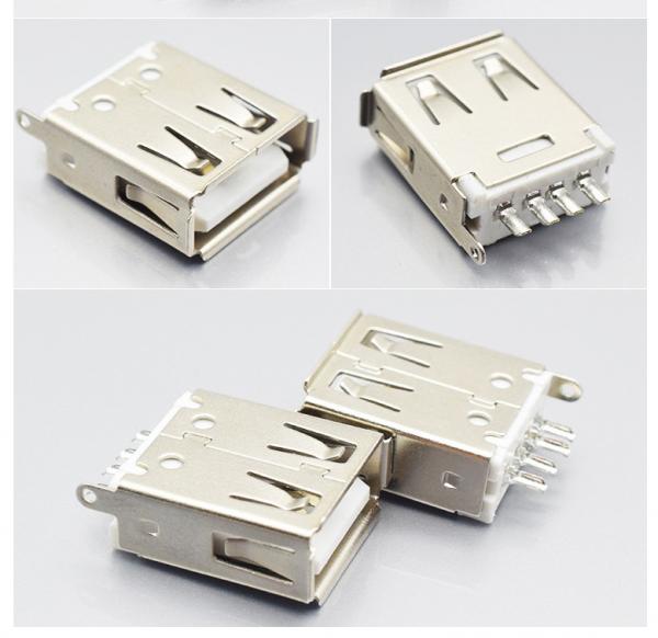 Quality 4P Mini Micro USB Connector White Plastic Insert Usb Type Connector for sale