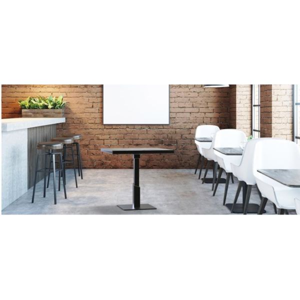 Square / Rectangle Counter Height Table Base Sandy Texture Bar Table legs For Restaurant