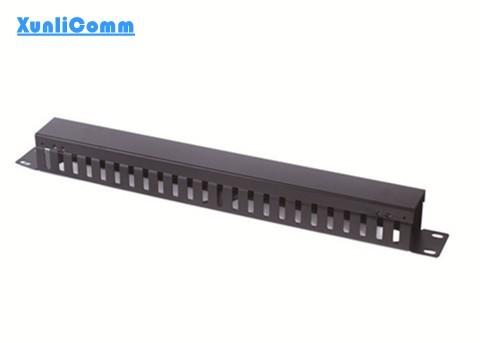 Quality Space Saving Rack Mounted Cable Management 24 Port For Network Communication for sale
