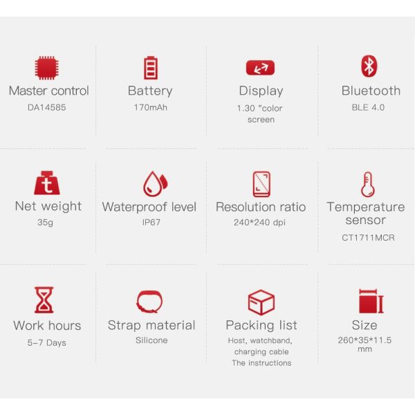 F22 170mAh Series 5 Square Smart Watch With Pulse Oximeter Android NFC TFT Screen