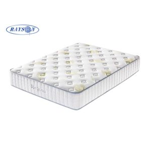 White Dual Sided Aloe Fabric Pocket Spring Bedroom Mattress