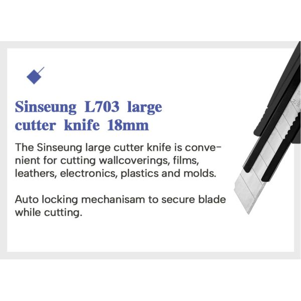 Ergonomic ABS Alloy 18mm Utility Knife Custom Blade Guard 100Mm Drop Point Blade