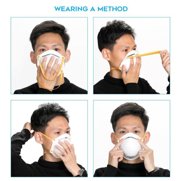 Comfortable Cup FFP2 Mask , prevent virus face mask For Construction