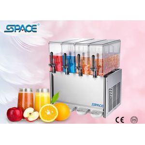 China 4 X12L Commercial Juice Dispenser Machine , Refrigerated Beverage Dispenser on sale