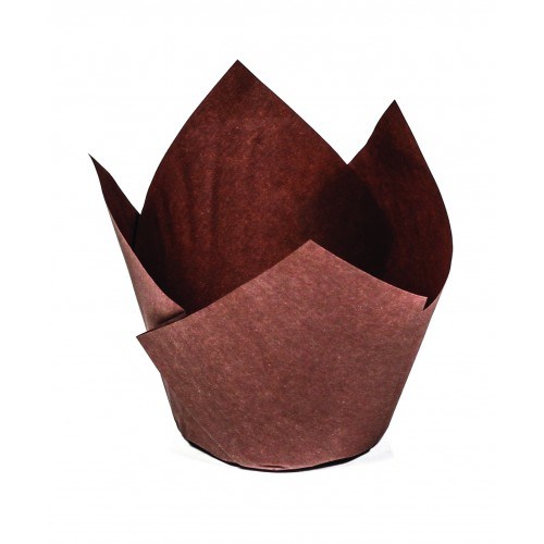 Tulip Baking Cup Paper Muffin Liner Muffin Wrap Brown Parchment
