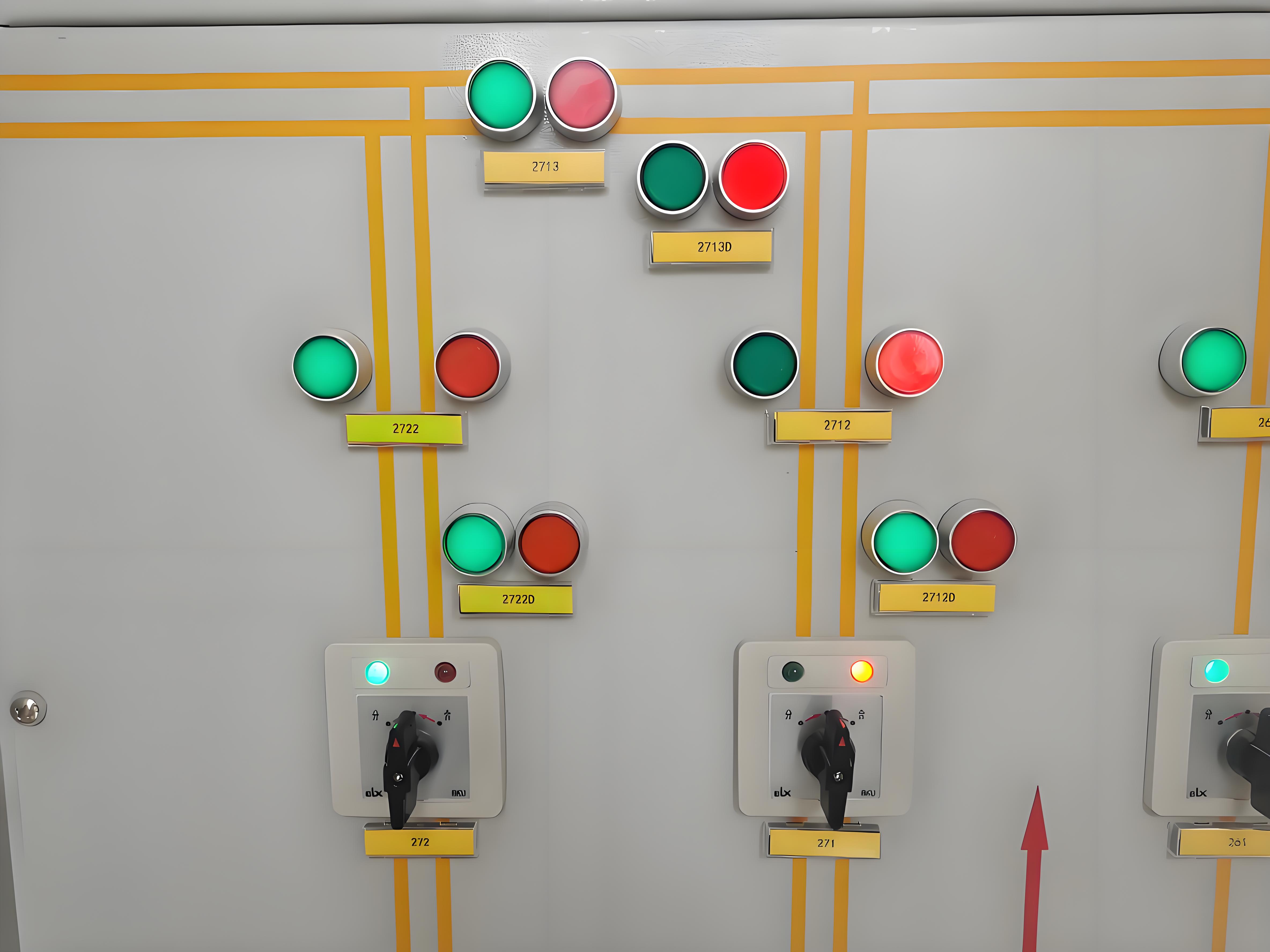 IP68 Rating Push Button Switch With Red Signal Indicator Light And Wires