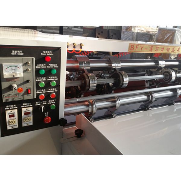 Thin Blade Corrugated Partition Slitter Scorer Machine / Cardboard Making Machine