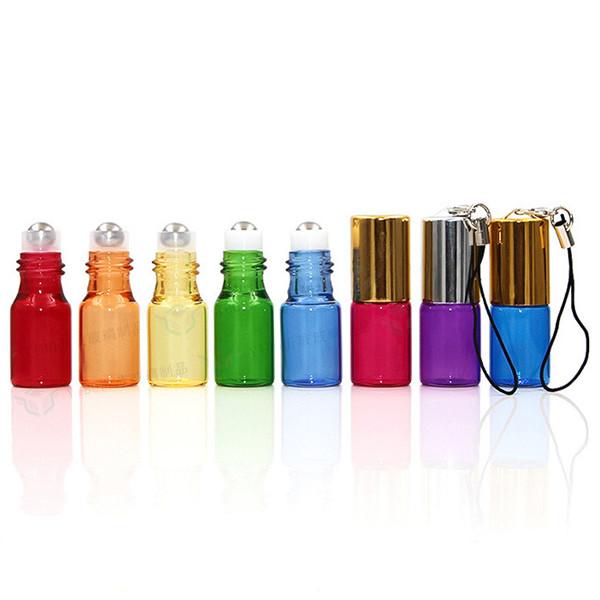 Quality ‌1ml Refillable Roll On Bottles Red Purple Yellow 1ml Roller Bottles for sale