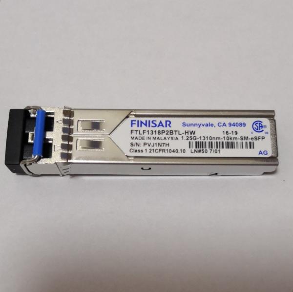 Quality High Output SFP Transceiver Module FINISAR LR 1G 1310nm 10KM FTLF1318P2BTL-HW for sale