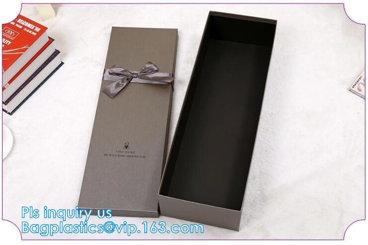 New product custom handmade small luxury wedding paper jewellery white gift box with ribbon closure,Silk Customised Pock