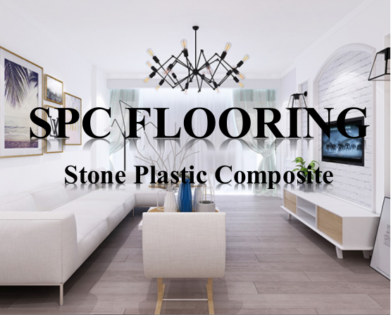 Fireproof Stone Powder Plastic Composite Spc Floor 5mm Thick for Indoor Installation