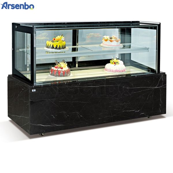 SUS304/201 Cake Display Refrigerator Multipurpose White Black Color