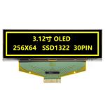 3.12 Inch Industrial Grade OLED Display Module- 256x64 Pixels, 30-Pin with SPI,