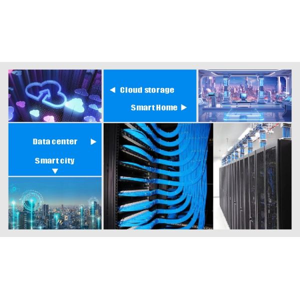 Shielded FFTP CAT8 Cable Blue 22AWG 2000MHz 40Gbps Ethernet Cable 1000FT