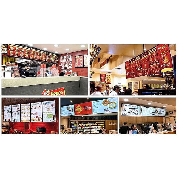Customized 27 Inch LCD Advertising Display Screen Wall Mount For Supermarket
