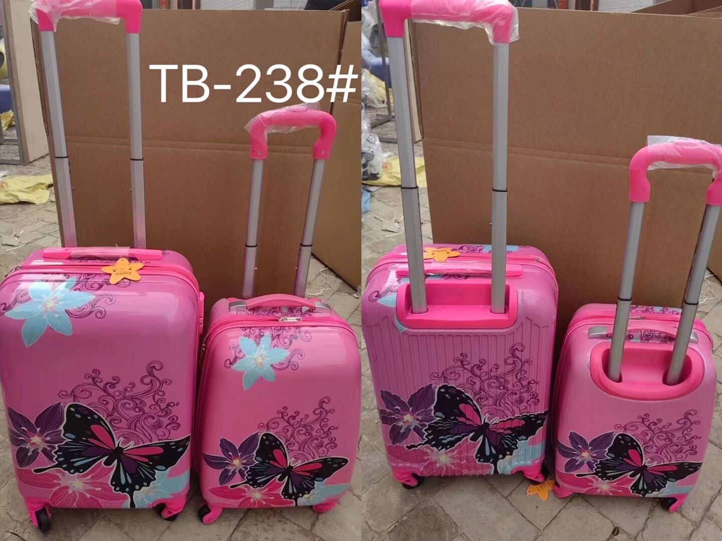 China 4 Wheels Children Kids Trolley Set Kids Wheeled Luggage wholesale