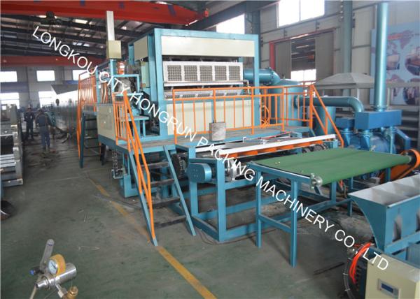 Quality 4 Side & 4 Mould Pulp Egg Tray Machine With Single Metal Drying Line for sale